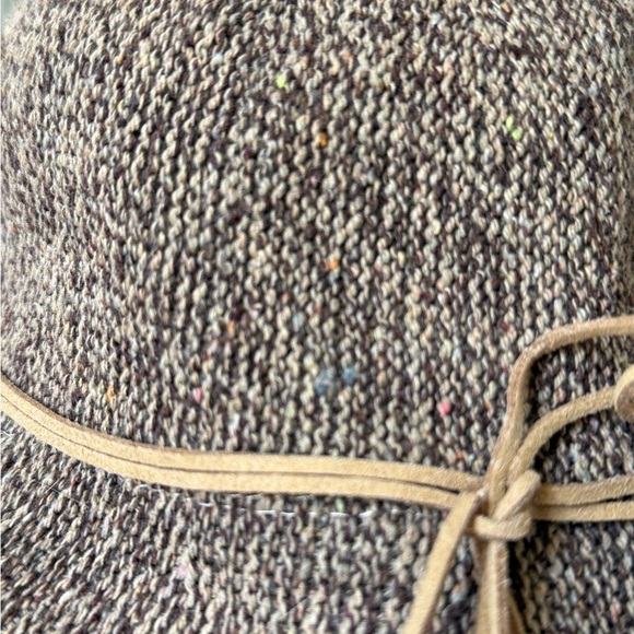 Kelly & Katie Textured Brown Hat with Tan Accent - Picture 2 of 3